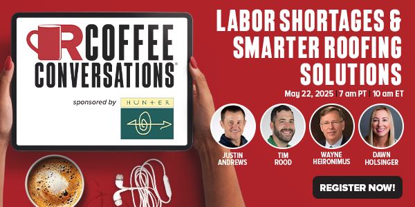 Hunter Panels - Labor Shortages & Smarter Roofing Solutions - May CoffeeConversations