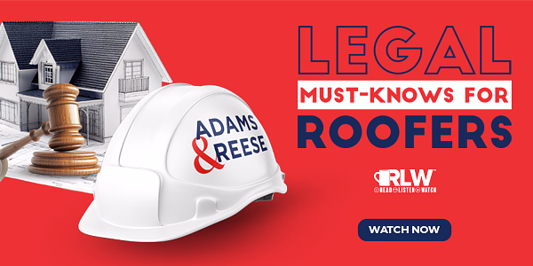 Legal Must-knows for Roofers - PODCAST TRANSCRIPT