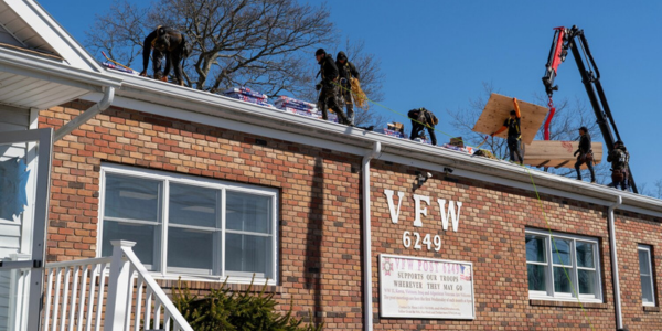 Nonprofit for veterans receives free roof from local contractor