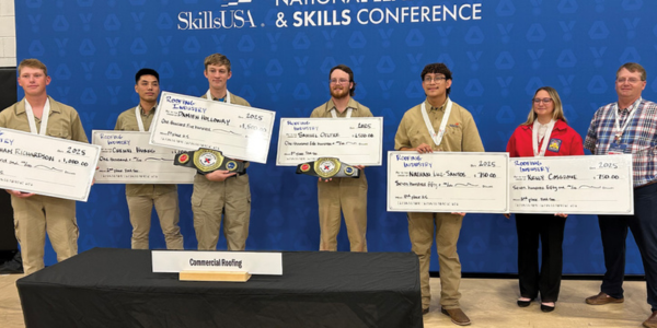 Students receive awards for SkillsUSA national roofing competition