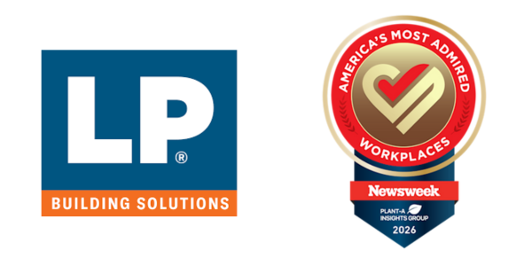 LP Building Solutions named one of America’s Most Admired Workplaces by Newsweek