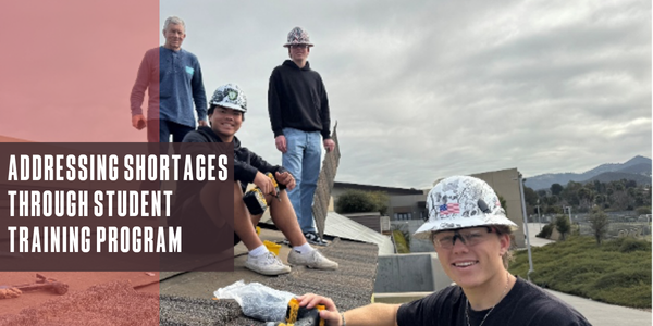 Addressing trade shortages through innovative student training program is dubbed "a triple win"