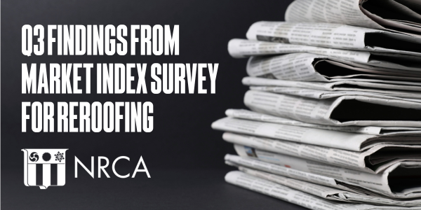 NRCA - 3rd Quarter Reroofing results