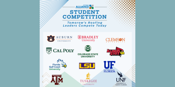 Roofing Alliance announces 12 universities selected for 2025–2026 Construction Management Student Competition