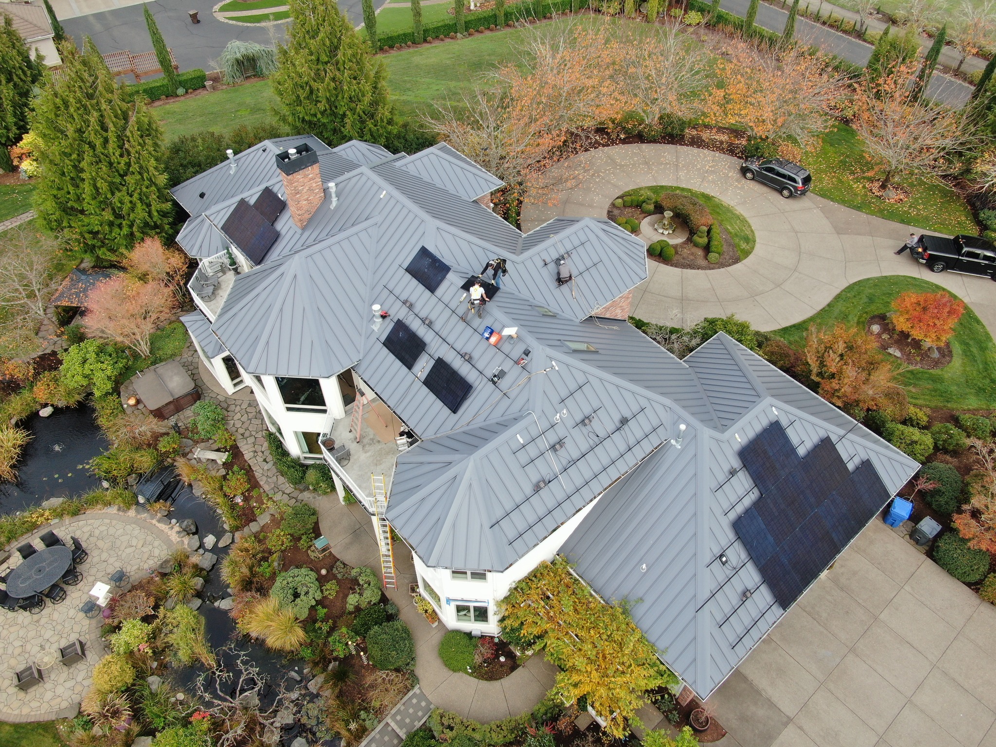 Mountain Top Metal Roofing - Solar panels
