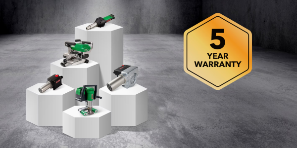 5-year warranty program offers peace of mind
