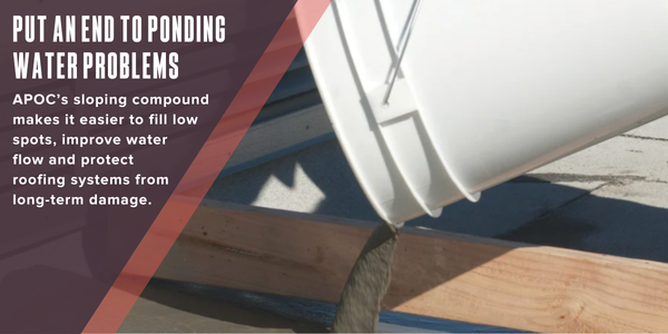 Put an end to ponding water problems